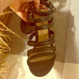 Steve Madden Black Strappy Heels